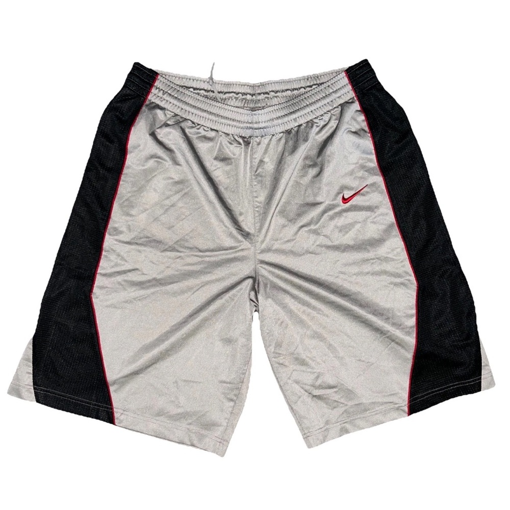 Nike basketball Shorts Y2K Mens XL Gray/Black w/ 10" inseam